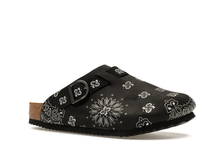Bravest Studios Suede Paisley Clogs Black