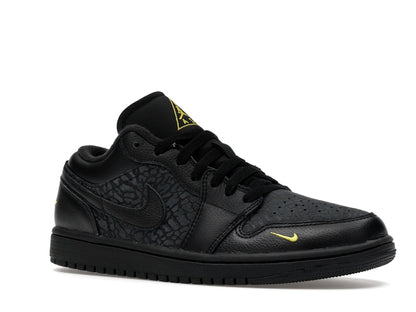 Jordan 1 Low Black Elephant Print