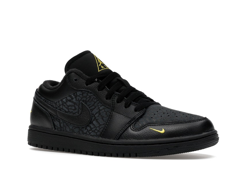Jordan 1 Low Black Elephant Print