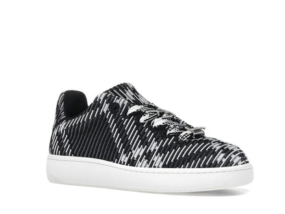 Burberry Check Knit Box Sneaker Black White (Women's)