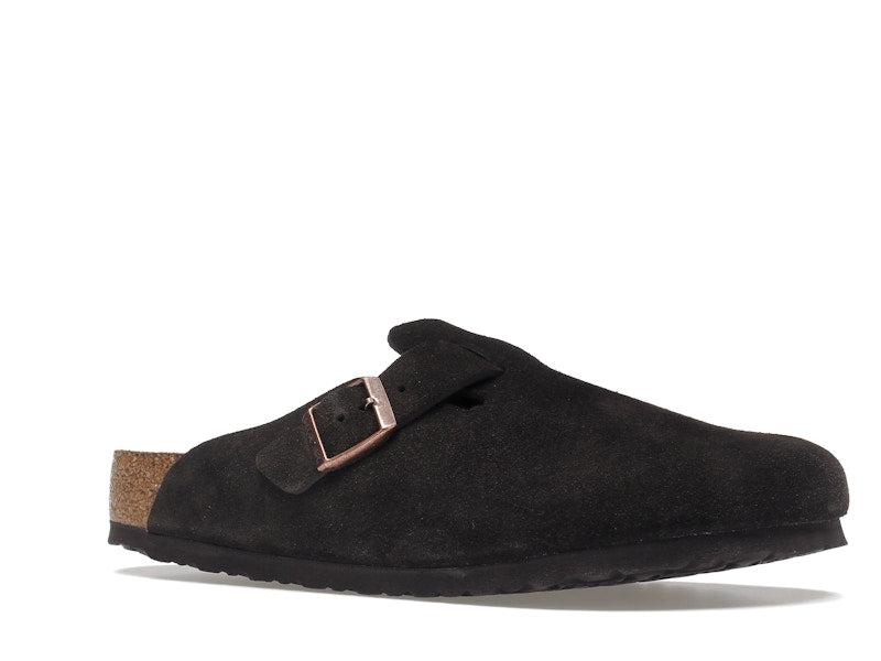 Birkenstock Boston Soft Footbed Suede  Mocha
