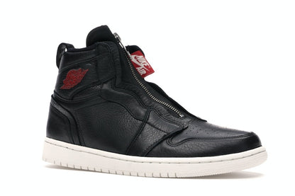Jordan 1 Retro High Zip Black Gym Red Phantom (Women's)