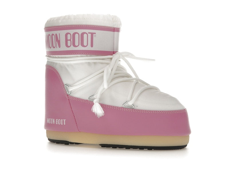 Moon Boot Icon Nylon Low Boot Pink White