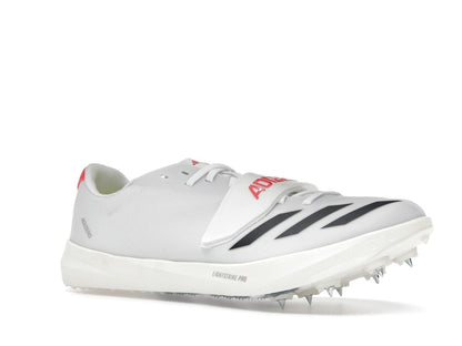adidas Adizero TJ/PV Track and Field Cloud White Core Black Lucid Red