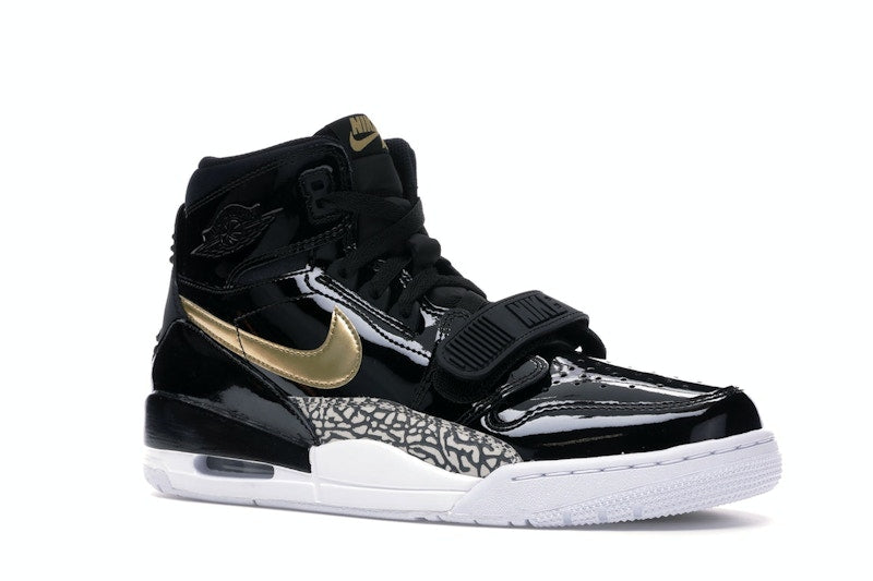 Jordan Legacy 312 Black Gold Patent