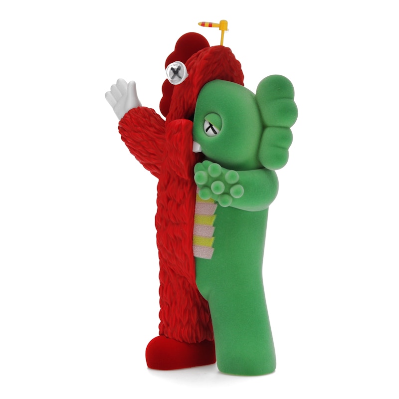 KAWS KACHAMUKKU Vinyl Figure Green/Red