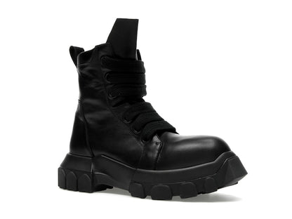Rick Owens Lido Jumbo Laced Bozo Tractor Black