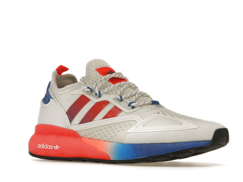 adidas ZX 2K Boost White Solar Red Blue