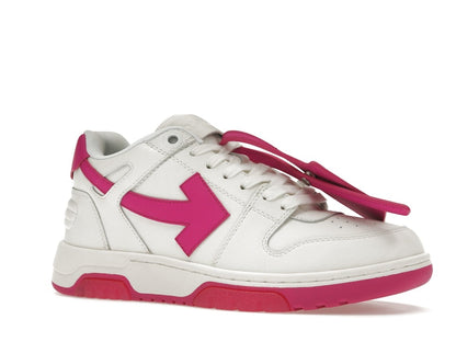 OFF-WHITE Out Of Office Calf Leather White Fuchsia (Women's)