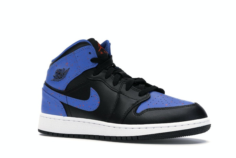 Jordan 1 Mid Royal Paint Splatter (GS)