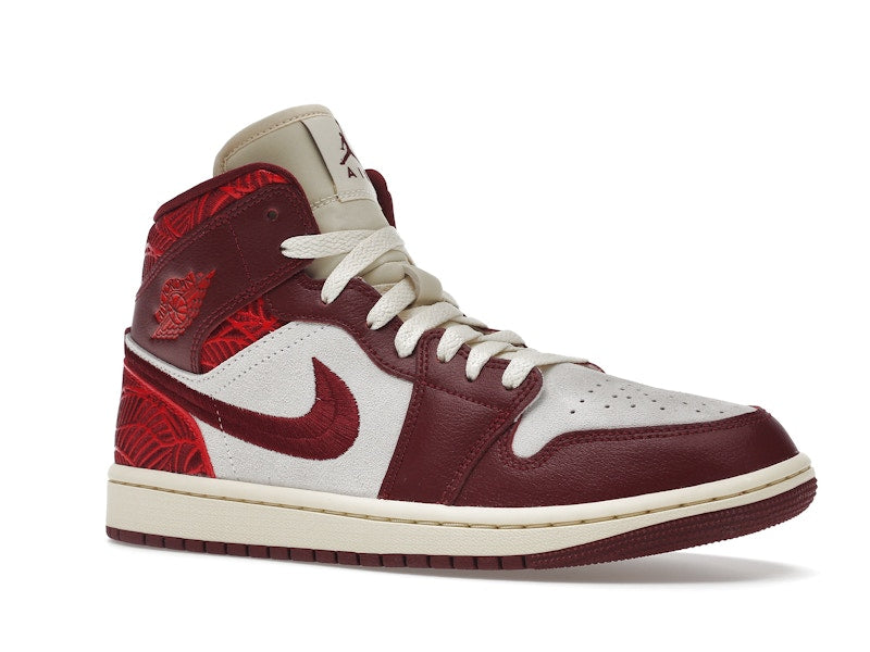 Jordan 1 Mid SE Tiki Leaf Team Red (Women's)