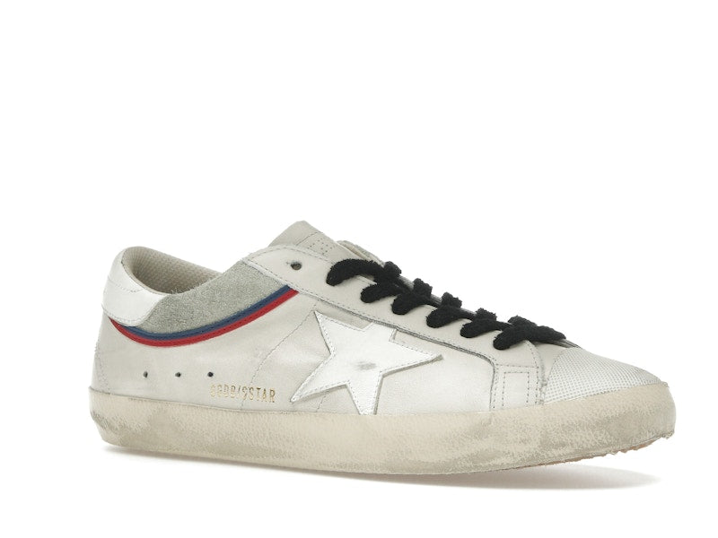 Golden Goose Super Star White Grey Red Blue