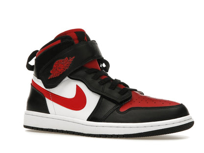 Jordan 1 High FlyEase Black White Fire Red