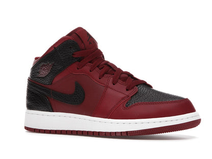Jordan 1 Mid Team Red Black White (GS)