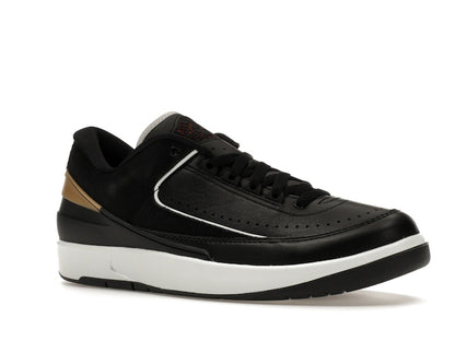 Jordan 2 Retro Low Black Metallic Gold (Women's)