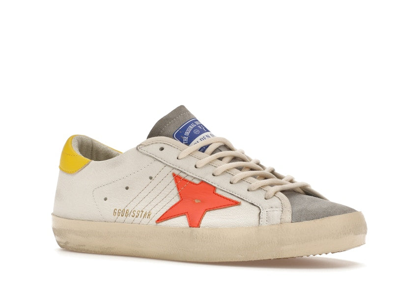 Golden Goose Super-Star White Orange Yellow