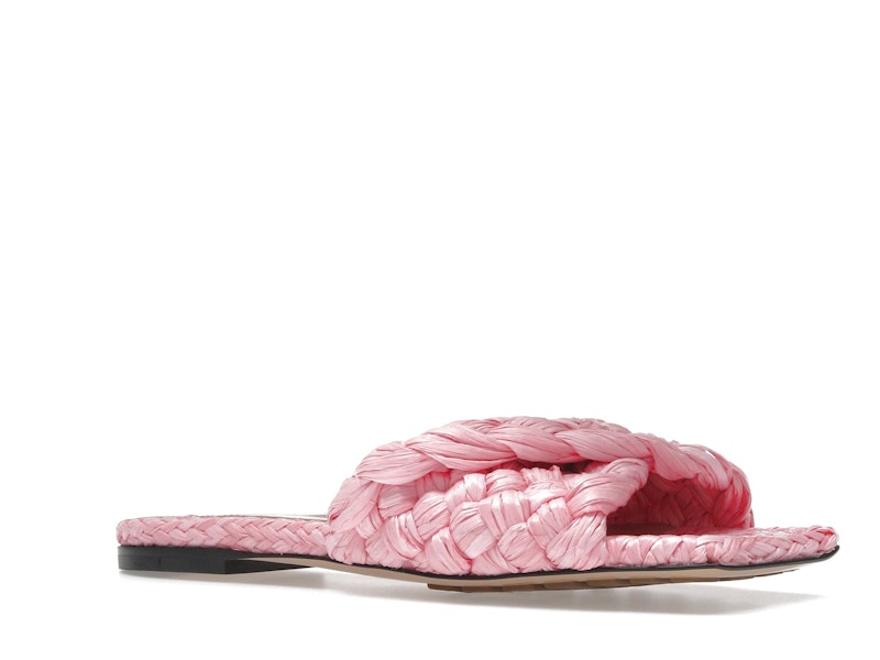 Bottega Veneta Raffia Stretch Flat Sandals Blossom (Women's)