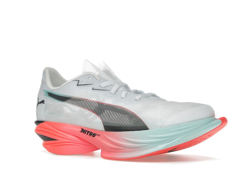 Puma Fast-R Nitro Elite 3 White Glowing Red Mint (Women's)