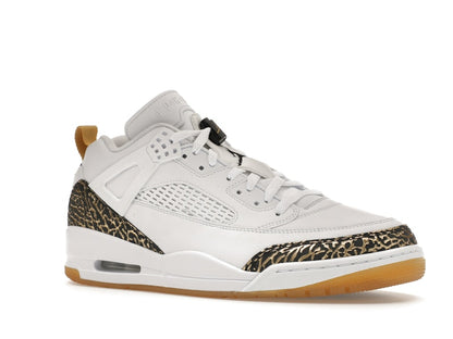 Jordan Spizike Low White Metallic Gold