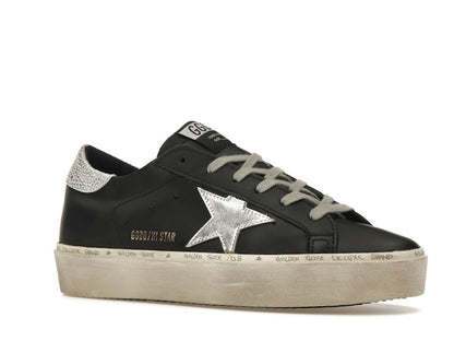 Golden Goose Hi-Star Black Silver (Women's)