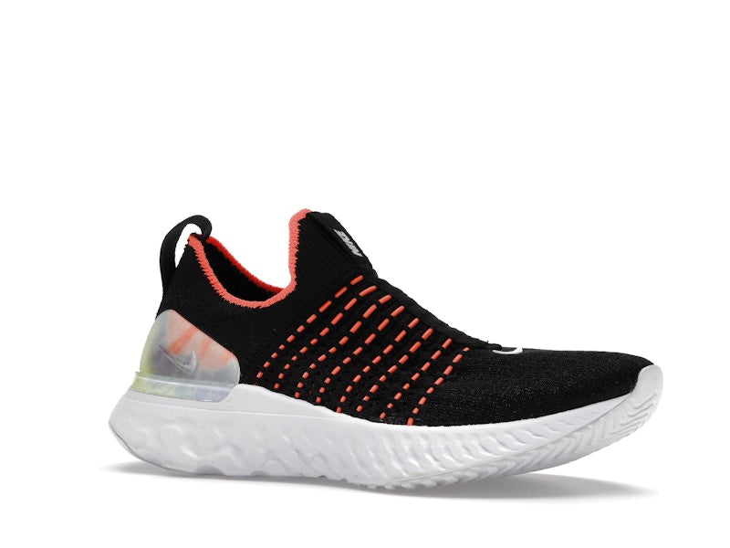 Nike React Phantom Run Flyknit Premium Black Bright Mango (Women's)