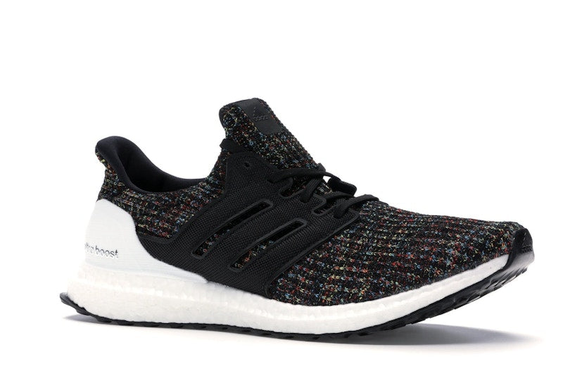 adidas Ultra Boost 4.0 Black Multi-Color White Heel Cage
