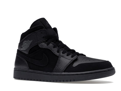 Jordan 1 Mid Black Dark Smoke Grey