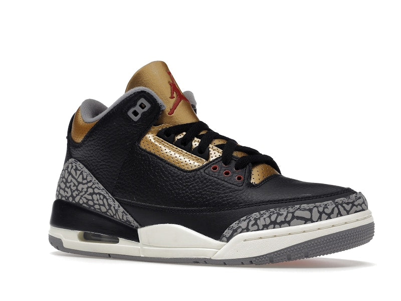 Jordan 3 Retro Black Cement Gold (Women's)