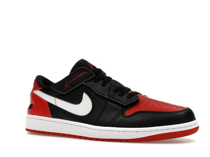 Jordan 1 Low FlyEase Black White Gym Red