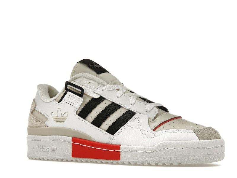 adidas Forum Exhibit Low White Vivid Red