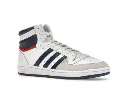 adidas Top Ten Hi White Navy Red
