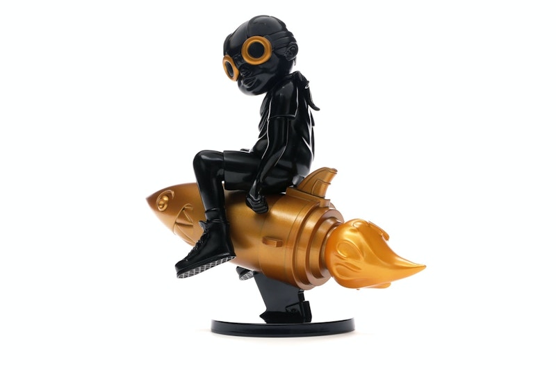 Hebru Brantley x Billionaire Boys Club x Bait Beyond The Beyond Fly Boy Figure 9 Inches Black/Gold