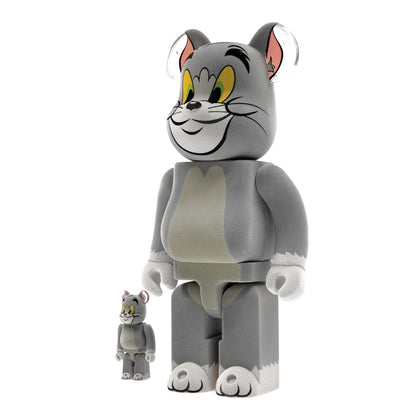 Bearbrick Tom and Jerry: Tom Flocky 100% & 400% Set