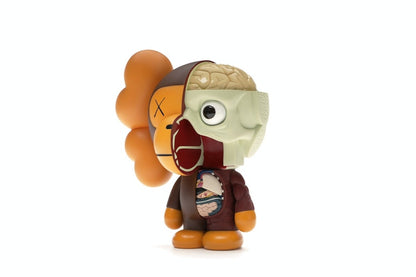 KAWS Bape Dissected Baby Milo Vinyl Figure Brown