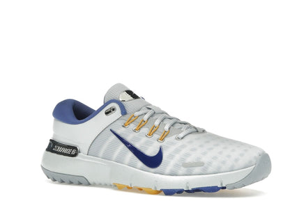 Nike Free Golf Pure Platinum University Gold Wolf Grey Astronomy Blue