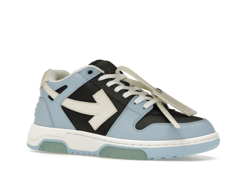 OFF-WHITE Out Of Office OOO Low Tops Light Blue Black