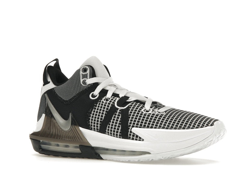 Nike LeBron Witness 7 White Black Metallic Silver