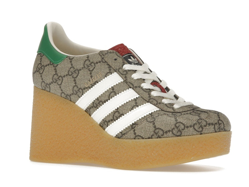 adidas x Gucci Gazelle Wedge Beige GG Monogram (Women's)