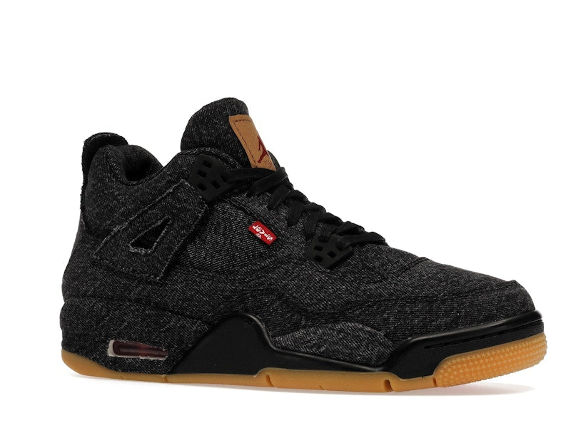 Jordan 4 Retro Levi's Black (GS) (Levi's Tag)