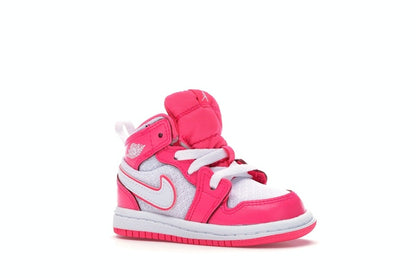 Jordan 1 Mid Hyper Pink White (TD)
