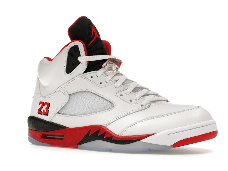 Jordan 5 Retro Fire Red Black Tongue (2025)