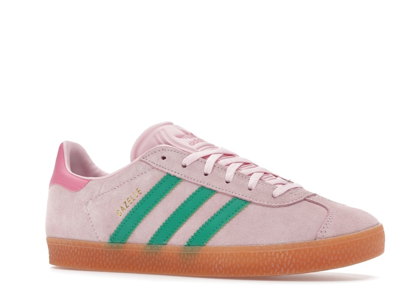 adidas Gazelle Clear Pink Court Green (GS)