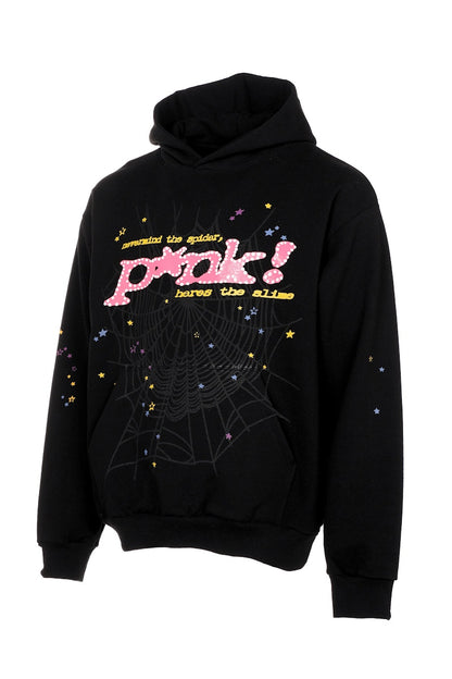 Sp5der P*NK Hoodie Black