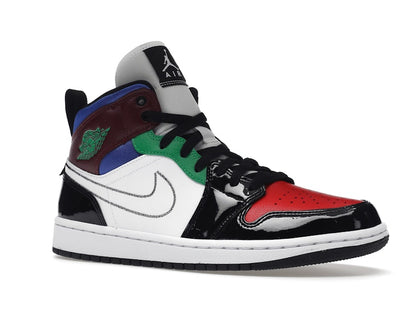 Jordan 1 Mid SE Black White Multi-Color (Women's)