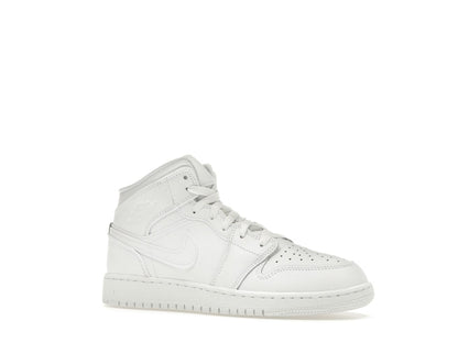 Jordan 1 Mid Triple White (2023) (GS)
