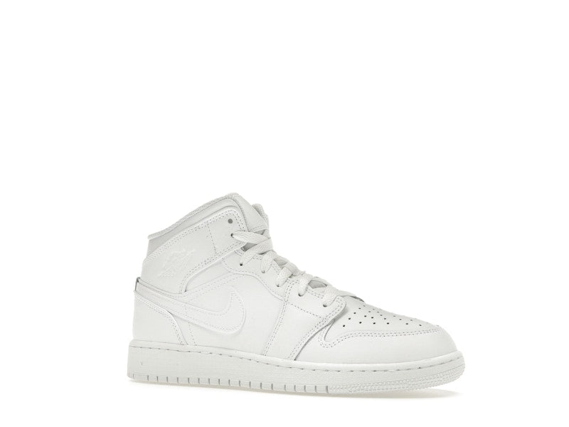 Jordan 1 Mid Triple White (2023) (GS)