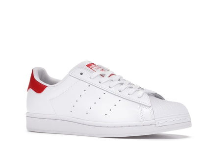 adidas Superstan White Scarlet