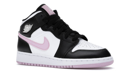Jordan 1 Mid White Black Light Arctic Pink (GS)