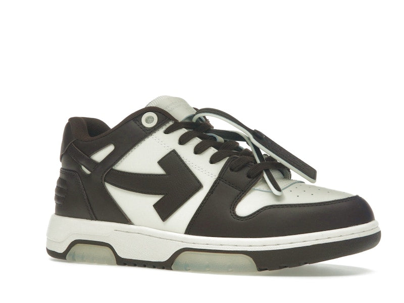 OFF-WHITE Out Of Office "OOO" Low Tops Chocolate Cream