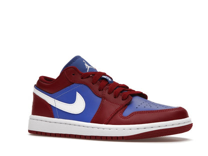 Jordan 1 Low Pomegranate Medium Blue (Women's)